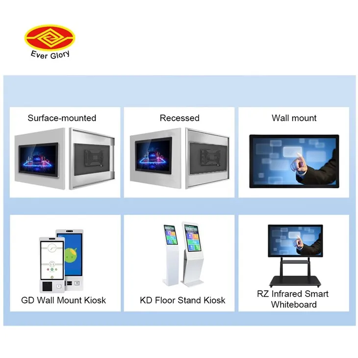 21.5 Inch 1920x1080 HDMI VGA USB Drive-Free Aluminum Frame Touch Screen Monitor
